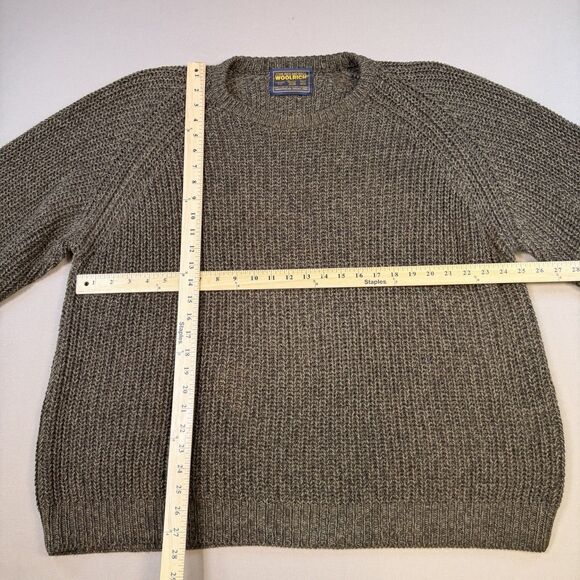 Vintage Woolrich Sweater Mens XXL Brown Rugged Outdoor Ramie/Cotton Hong Kong - Picture 5 of 5
